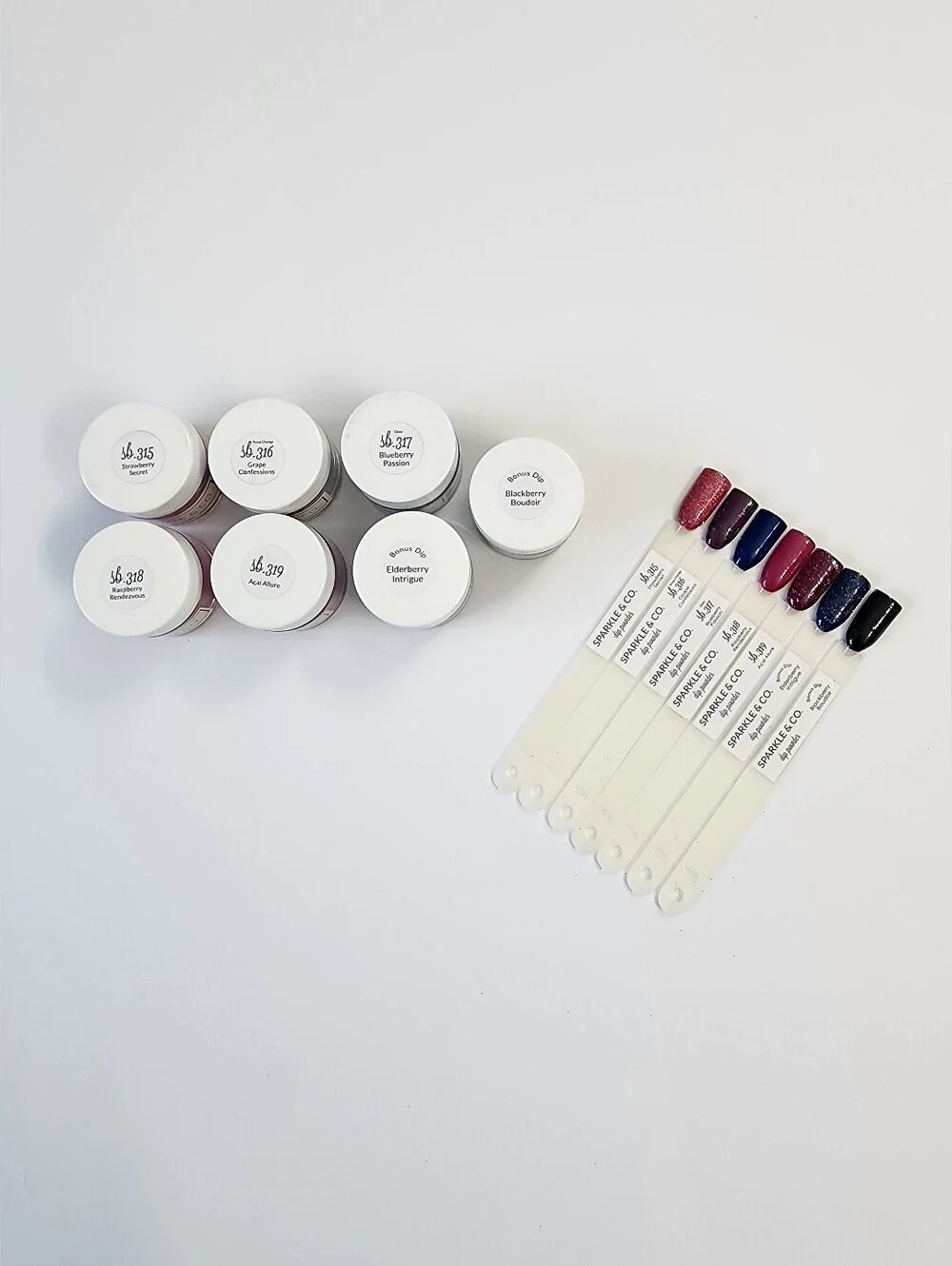 NEW! Sparkle & Co Berry Temptress Mini Dip Powder Set